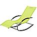 Lettino Da Giardino Verde Lime A Dondolo In Tessuto Carano - Foto miniatura 9