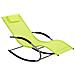 Lettino Da Giardino Verde Lime A Dondolo In Tessuto Carano - Foto miniatura 1