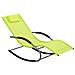 Lettino Da Giardino Verde Lime A Dondolo In Tessuto Carano - Foto miniatura 13