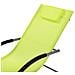 Lettino Da Giardino Verde Lime A Dondolo In Tessuto Carano - Foto miniatura 14