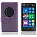 Custodia Compatibile Con Nokia Lumia 1020 In Viola Lilla - Coperchio Protettivo In Similpelle Liscia E Tasca Per Carte Di Credito - Foto miniatura 2