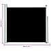 Tenda Laterale Retrattile Per Patio 100x300 Cm Nera - Foto miniatura 7