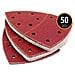 Prio-triangolo Sanding Sheets 50 Parti 11 Buche 105 X 152 Mm Grana 60 Per Multi-sander Bosch Prio Ventaro Triangle Grinding-pad Carteggiatura-paper - Foto miniatura 3
