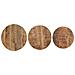 Tavolini Laterali 3 Pz In Legno Di Mango Grezzo - Foto miniatura 7