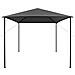 Gazebo 3x3 M Antracite In Tessuto E Acciaio 180 G / m - Foto miniatura 2