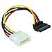 Cable Power SATA HDD > 4pin male - angled, 0,15m, Multi - Foto miniatura 1