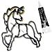Tagliabiscotti Unicorno + Penna Per Glassa Nera - Foto miniatura 1