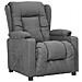 Poltrona Reclinabile Grigio Chiaro In Tessuto - Foto miniatura 1
