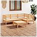 Set Divani Da Giardino 5 Pz In Legno Massello Di Pino - Foto miniatura 1