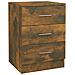 Comodino Rovere Fumo 38x35x56 Cm In Legno Multistrato - Foto miniatura 2