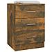 Comodino Rovere Fumo 38x35x56 Cm In Legno Multistrato - Foto miniatura 3