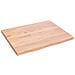 Piano Tavolo Marrone Chiaro 60x50x2 cm in Rovere Non Trattato - Foto miniatura 2