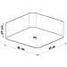 Lampada Da Soffitto Lokko 45 Bianco Sl. 0775 - Minimalista Lampade Da Soffitto Bianco 25x45x45 Cm - Foto miniatura 4