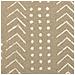 Cuscino Decorativo Senecio Cotone 45 X 45 Cm Geometrico Stampa A Blocchi Beige - Foto miniatura 2