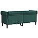 Divano Chesterfield A 2 Posti Verde Scuro In Tessuto - Foto miniatura 5