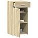 Credenza Rovere Sonoma 45x42,5x93 Cm In Legno Multistrato - Foto miniatura 3