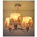Lampada A Sospensione Per Bambini 3 Luci Little Elephant Elefante Rosa - Foto miniatura 1