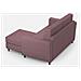 Divano Yasel 2 Posti Medio (due Sedute Da 70cm) + Pouf Misure Esterne L. 172 P. 145 Colore Prugna - Foto miniatura 5