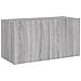 Mobile TV a Parete con Luci LED Grigio Sonoma 80x35x41 cm - Foto miniatura 3
