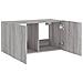 Mobile TV a Parete con Luci LED Grigio Sonoma 80x35x41 cm - Foto miniatura 5