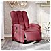 Lusso Casadino -  Poltrona Massaggiante Reclinabile Elettrica Rosso Vino Tessuto - Foto miniatura 8