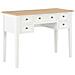 Lusso Casadino -  Scrivania Bianca 109,5x45x77,5 Cm In Legno - Foto miniatura 2