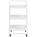 Carrello Da Cucina 3 Ripiani Bianco 42x35x85 Cm Ferro E Abs - Foto miniatura 2