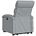 Poltrona Alzapersona Massaggi Elettrica Grigio Chiaro Tessuto - Foto miniatura 4