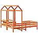 Giroletto con Panca e Tetto Cera 90x190 cm Legno Massello Pino - Foto miniatura 9