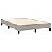 Letto a Molle Materasso e LED Grigio Chiaro 120x190 cm Tessuto - Foto miniatura 6