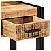 Tavolino  40x40x50 cm in legno massello di mango grezzo - Foto miniatura 9