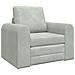 Divano Letto 2-in-1 Grigio Chiaro 98x71x83 cm Velvet - Foto miniatura 1