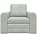 Divano Letto 2-in-1 Grigio Chiaro 98x71x83 cm Velvet - Foto miniatura 5
