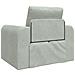Divano Letto 2-in-1 Grigio Chiaro 98x71x83 cm Velvet - Foto miniatura 7