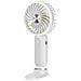 Ventilatore Portatile Silenzioso A 3 Velocità Con Batteria E Supporto Per Telefono, Bianco - Foto miniatura 4