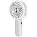 Ventilatore Portatile Silenzioso A 3 Velocità Con Batteria E Supporto Per Telefono, Bianco - Foto miniatura 1