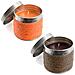 Set Di 2 Candele Profumate Arancia E Cioccolato Con Contenitori - Foto miniatura 1