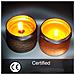 Set Di 2 Candele Profumate Arancia E Cioccolato Con Contenitori - Foto miniatura 2