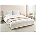 Letto Ad Acqua Velluto Bajonna 160 X 200 Cm Bianco Sporco - Foto miniatura 1