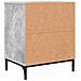 Comodino Grigio cemento 49 x 36 x 61 cm Legno multistrato - Foto miniatura 8