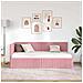 Cornice del letto ad angolo Rosa 90 x 190 cm Velluto - Foto miniatura 4