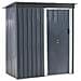 Casetta Da Giardino Aisone 150 Cm 89 Cm Grigio Grafite - Foto miniatura 2