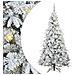 Albero di Natale Artificiale con Rami Pieghevoli Bianco 180 cm - Foto miniatura 1