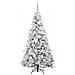 Albero di Natale Artificiale con Rami Pieghevoli Bianco 180 cm - Foto miniatura 3
