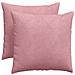 Cuscini da Divano 2 pcs Rosa 50 x 50 cm Tessuto in Cords - Foto miniatura 1