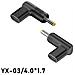 Adattatore Pd Trigger Da Usb-c Femmina A Dc Maschio Angolato 20v - 100w, Confezione Da 2 - Foto miniatura 2
