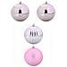 Set di Palle di Natale 4 pcs Rosa Plastica - Foto miniatura 1
