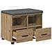 Panca per ingresso Rovere Artigianale 60 x 38 x 46 cm - Foto miniatura 5
