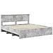 Struttura del letto con testiera Grigio cemento 180 x 200 cm - Foto miniatura 4