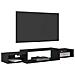 Mobile TV da Parete A parete Rovere Nero 140 x 28 x 21 cm - Foto miniatura 3